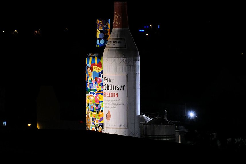 Peter Blei unterwegs auf dem Lichterfest