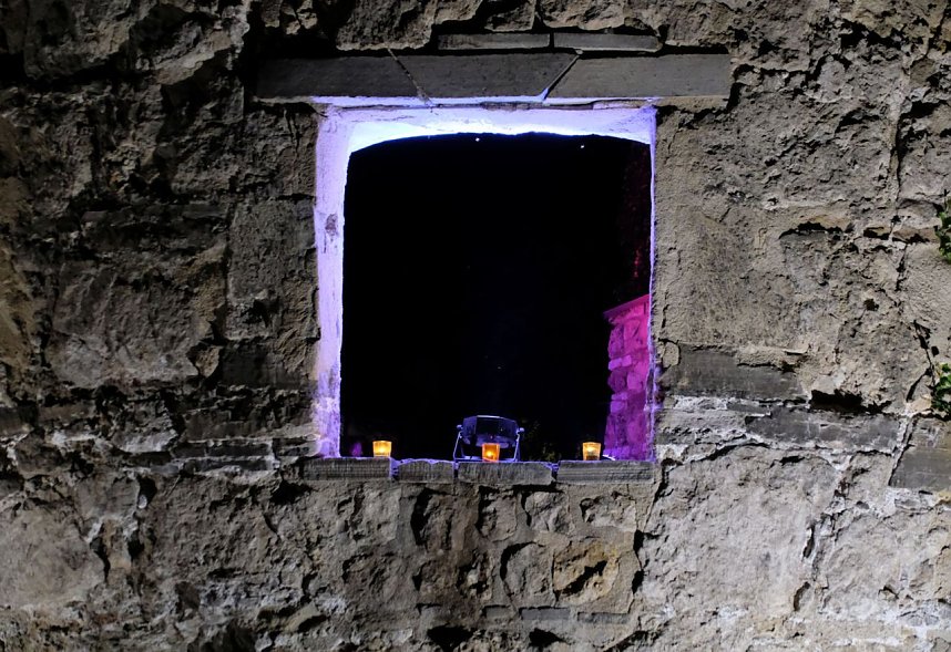 Peter Blei unterwegs auf dem Lichterfest