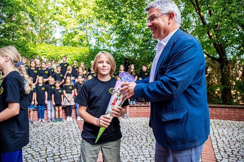 Begr&uuml;&szlig;ung der neuen Humboldt-Sch&uuml;ler