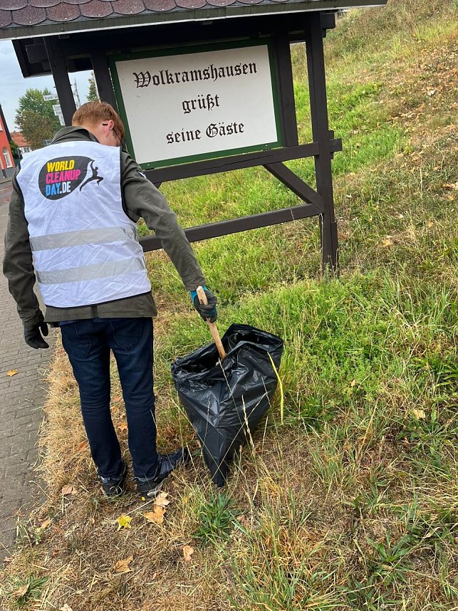Gro&szlig;reinemachen zum "World-Clean-Up Day" in Wolkramshausen
