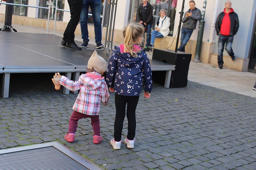 Vorstellung des neuen THC-Teams gestern auf dem Langensalzaer Neumarkt