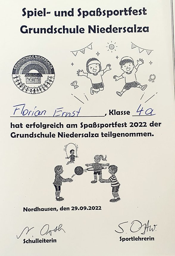Sportfest der Grundschule Niedersalza