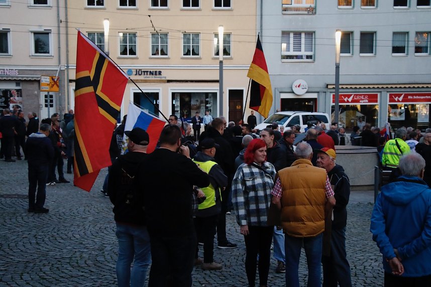 Demonstrationszug durch die Nordh&auml;user Innenstadt