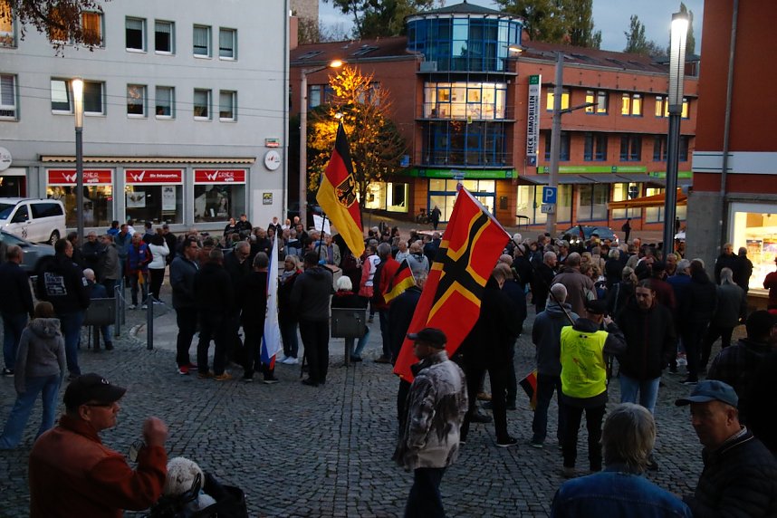 Demonstrationszug durch die Nordh&auml;user Innenstadt