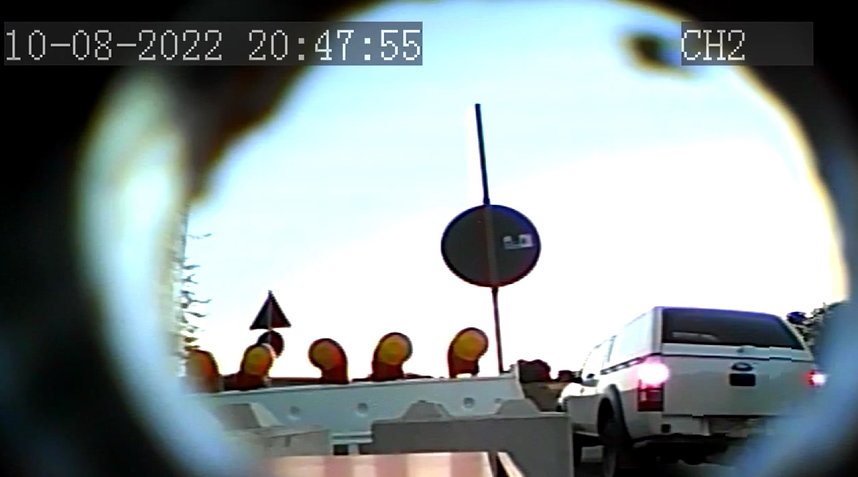 Fotos von Attacken auf die Baustelle 