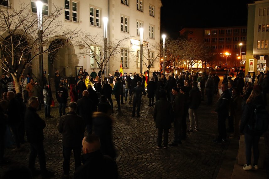 Montagsdemonstration in Nordhausen am 7. November