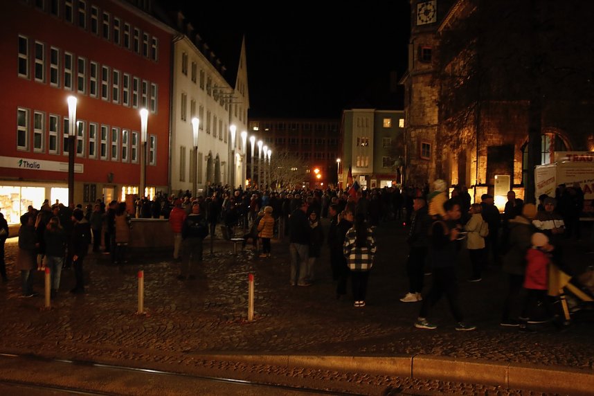 Montagsdemonstration in Nordhausen am 7. November