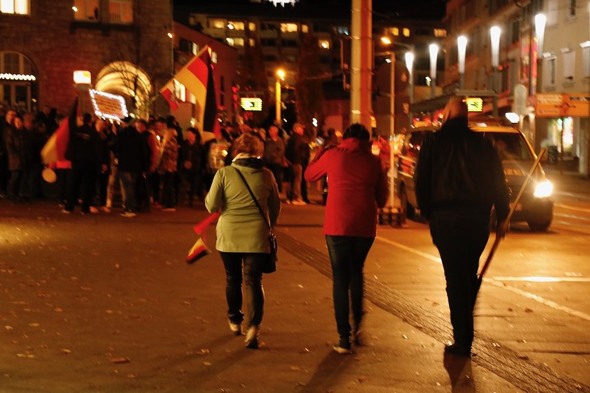 Montagsdemonstration in Nordhausen am 7. November