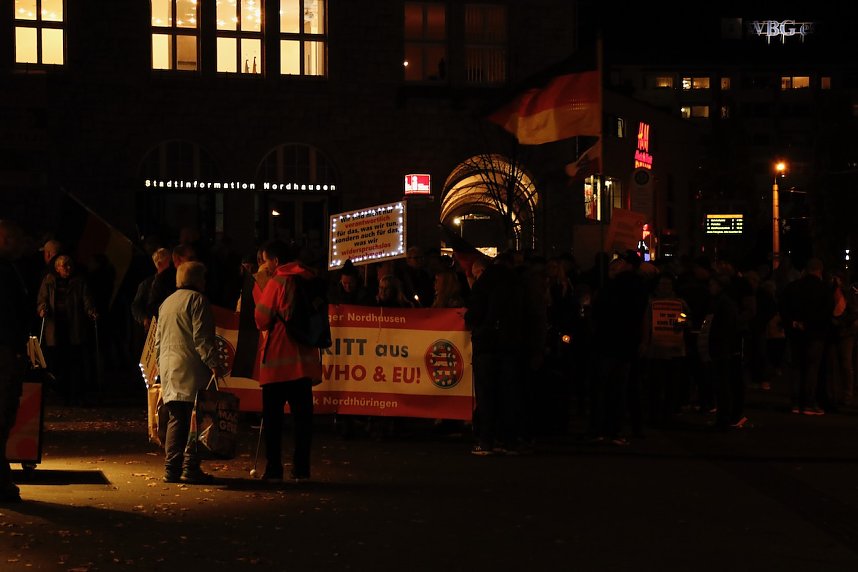 Montagsdemonstration in Nordhausen am 7. November