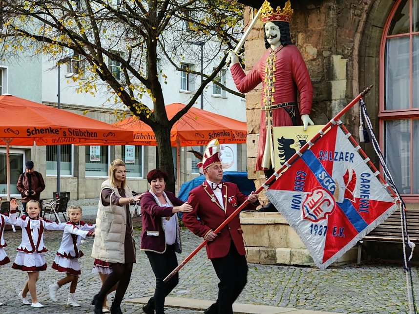 Anfang der Karnevalszeit heute Vormittag um 11.11 Uhr