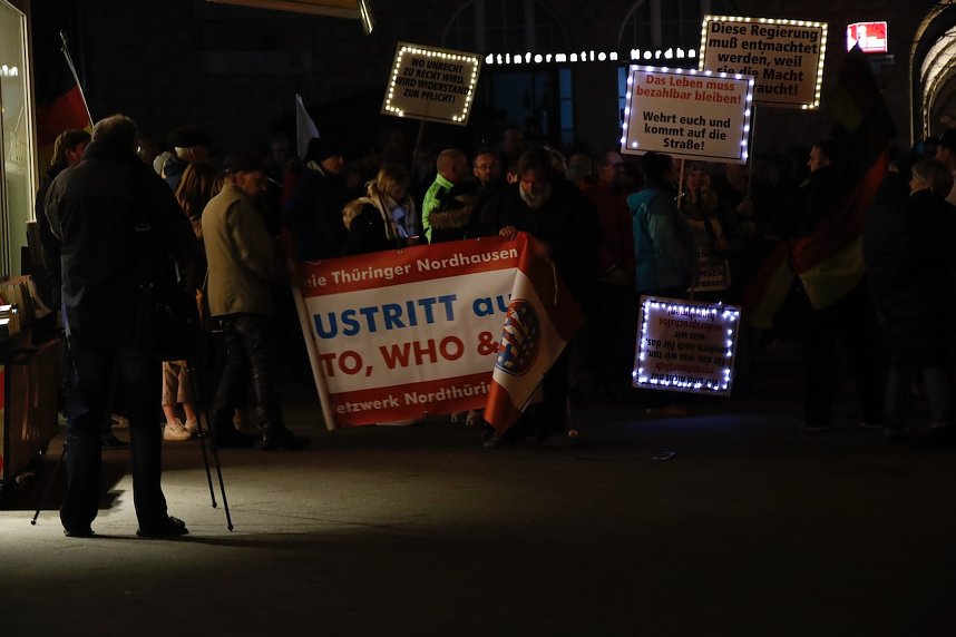 Montagsdemonstration in Nordhausen am 14. November