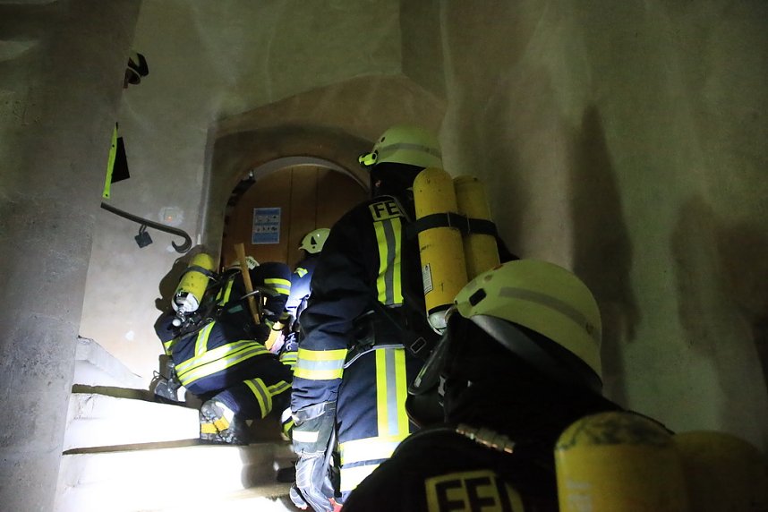 Gro&szlig;einsatz am Heringer Schloss