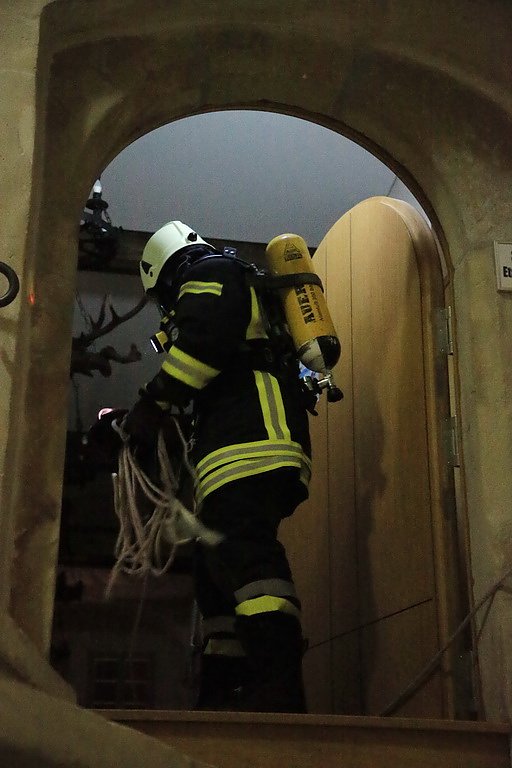 Gro&szlig;einsatz am Heringer Schloss