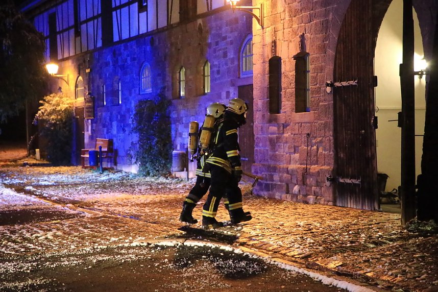 Gro&szlig;einsatz am Heringer Schloss