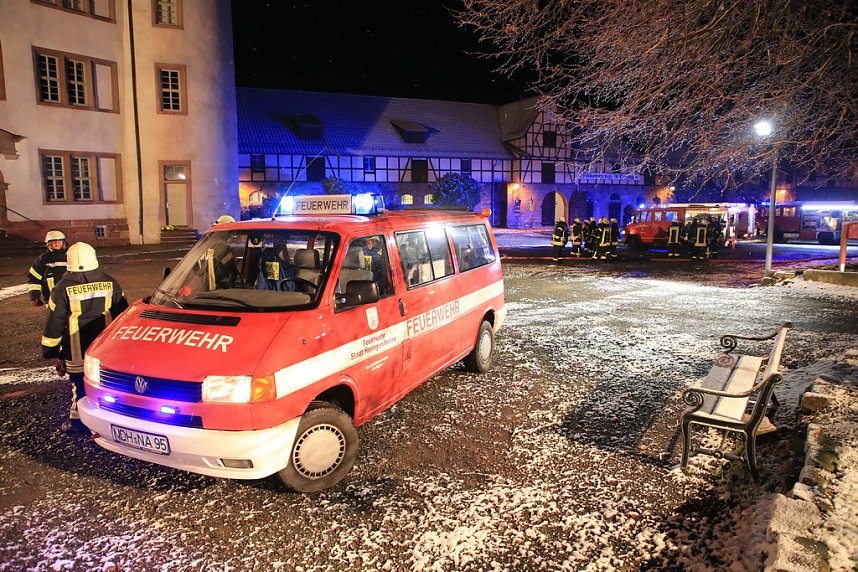 Gro&szlig;einsatz am Heringer Schloss