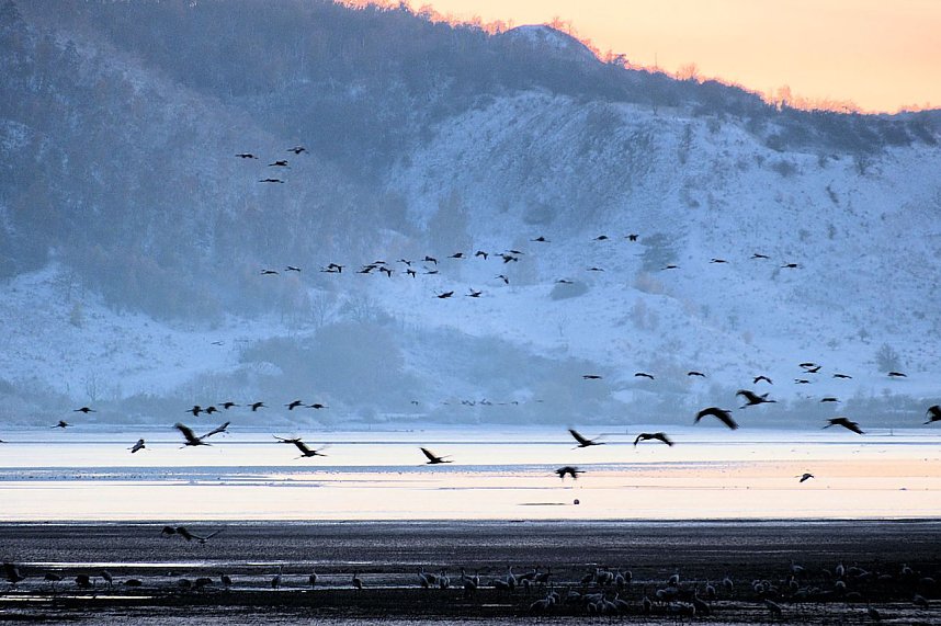 Peter Blei unterwegs im Schnee