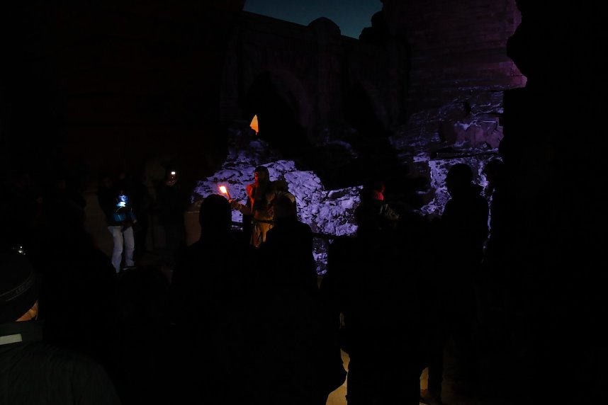 Taschenlampenf&uuml;hrung auf dem Kyffh&auml;userdenkmal