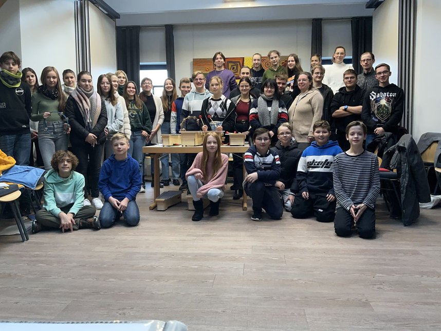 &Uuml;ben, &uuml;ben, &uuml;ben vor dem gro&szlig;en Weihnachtskonzert