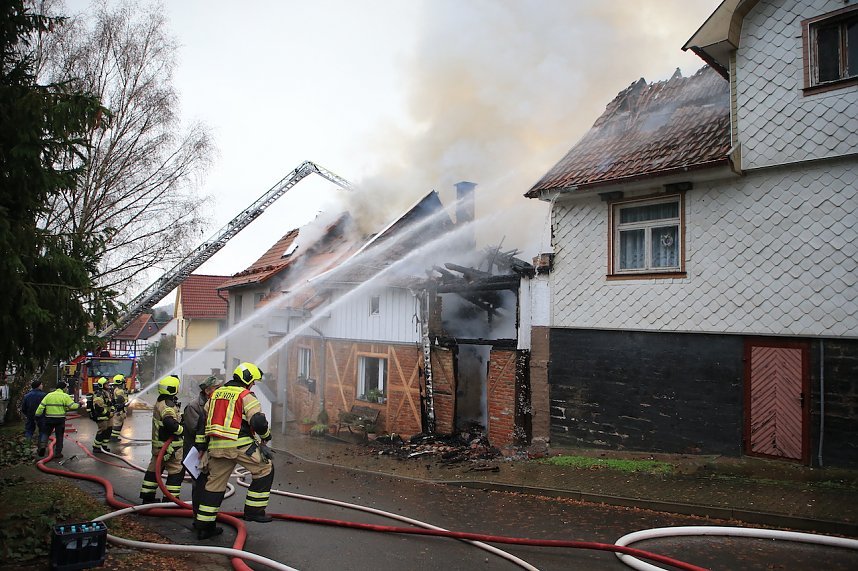 Feuerwehr im Einsatz in Steigerthal