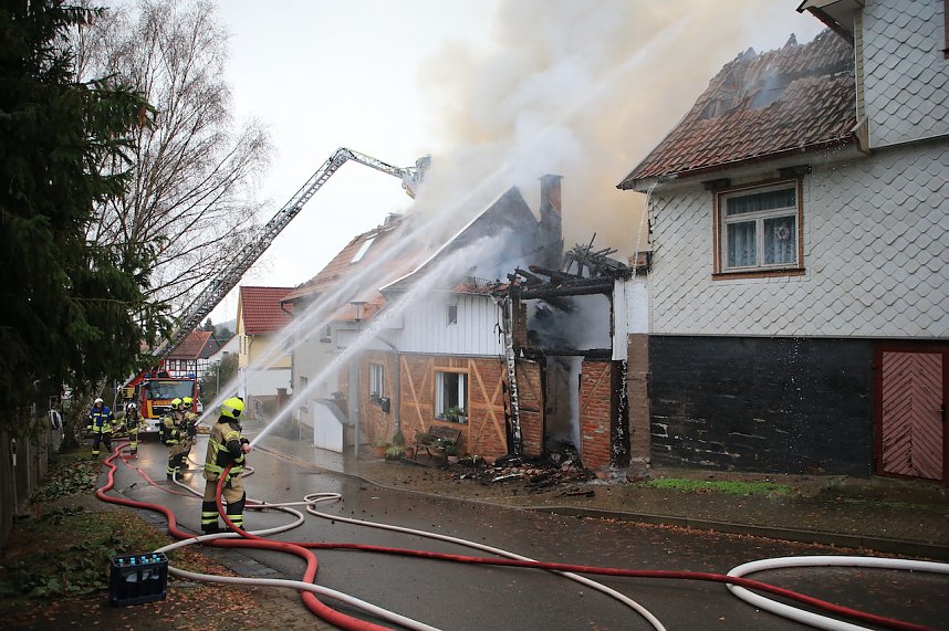 Feuerwehr im Einsatz in Steigerthal