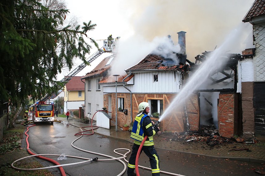 Feuerwehr im Einsatz in Steigerthal