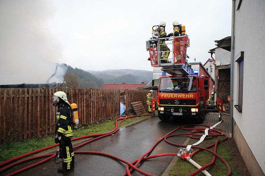 Feuerwehr im Einsatz in Steigerthal