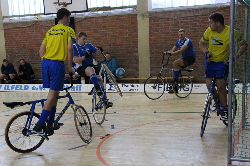 F&uuml;r die Ilfelder Radballer sollte es ein durchwachsener Spieltag werden