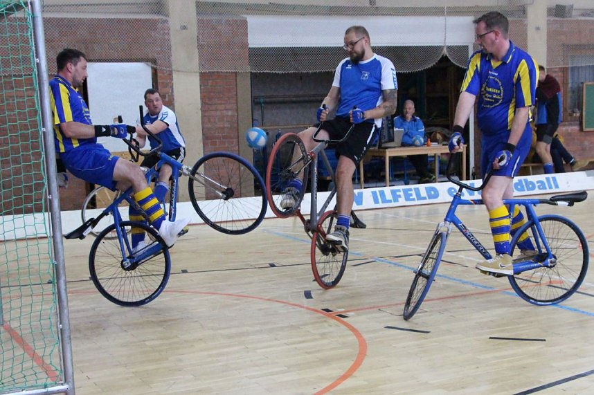 F&uuml;r die Ilfelder Radballer sollte es ein durchwachsener Spieltag werden