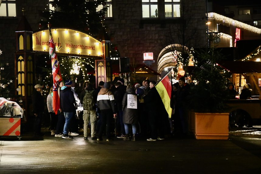 Montagsdemonstration in Nordhausen am 05. Dezember