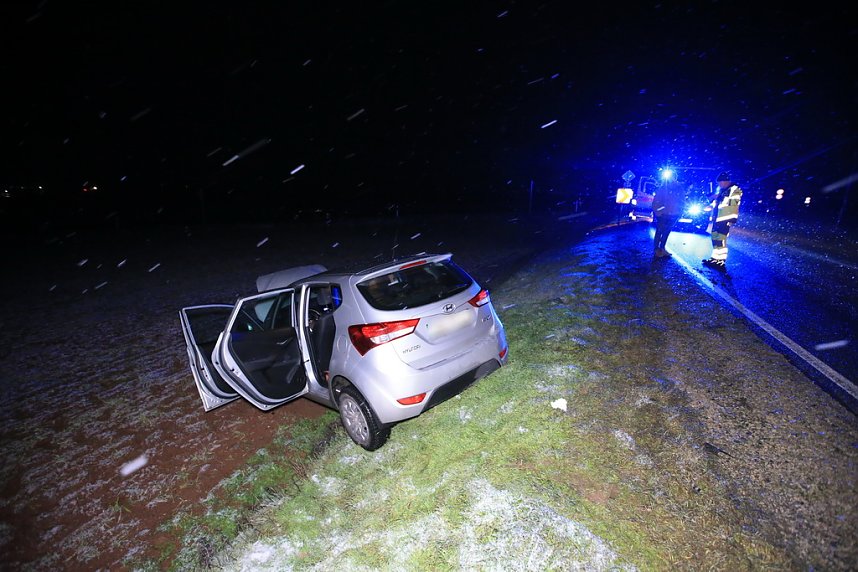 Unfall vor der Abfahrt Hain auf der B4