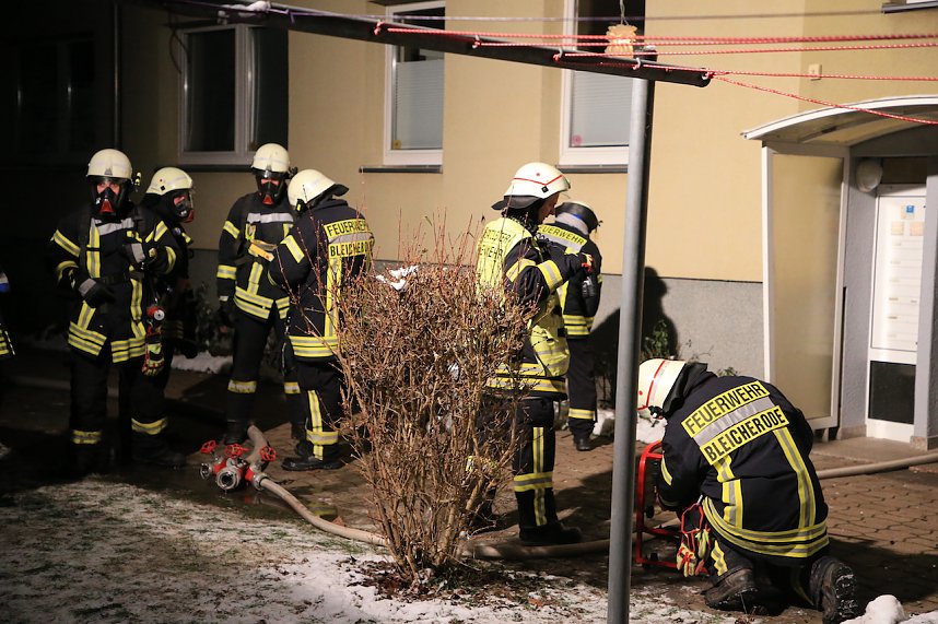 K&uuml;che brannte in Bleicher&ouml;der Wohnhaus 