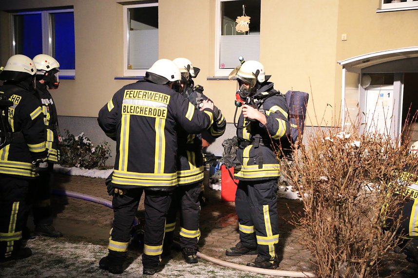 K&uuml;che brannte in Bleicher&ouml;der Wohnhaus 