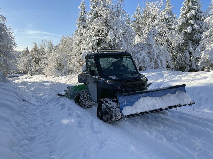 Loipe in Rothes&uuml;tte wurde gespurt