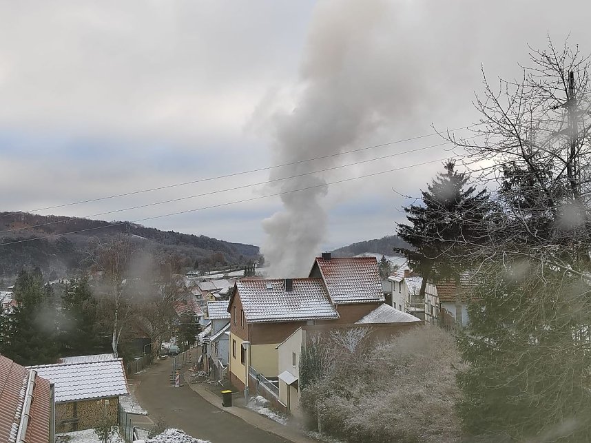 Feuer in Steigerthal