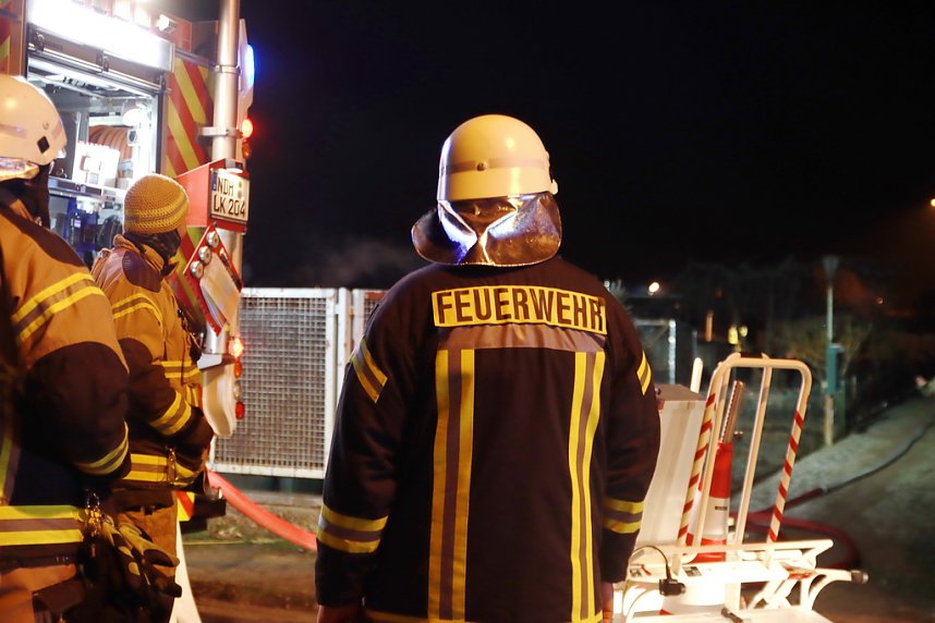 Gartenlaubenbrand in der Blumensiedlung