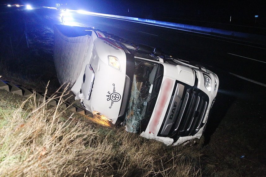 Verkehrsunfall auf der A 38 heute Morgen