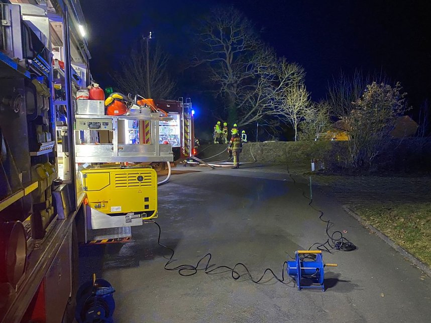 Brandeinsatz im alten Jahr in Ellrich