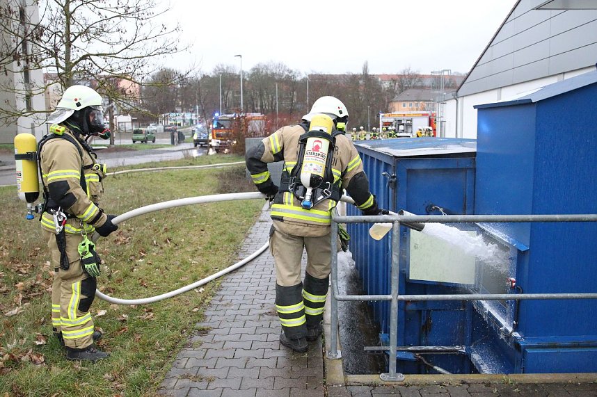 Brand im Discounter
