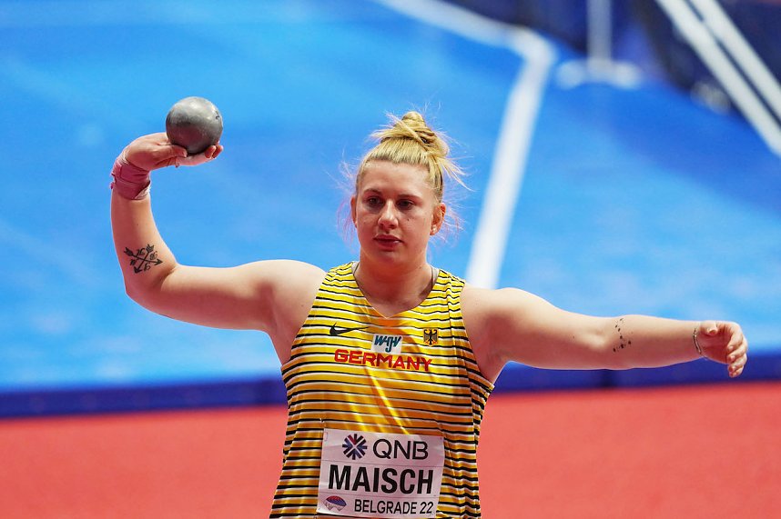 Katharina Maisch geh&ouml;rt zur deutschen Kugelsto&szlig;elite und wird in Nordhausen dabei sein