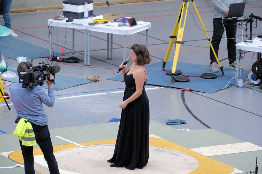 Peter Blei beim Kugelsto&szlig; Indoor