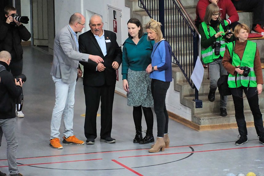 Peter Blei beim Kugelsto&szlig; Indoor