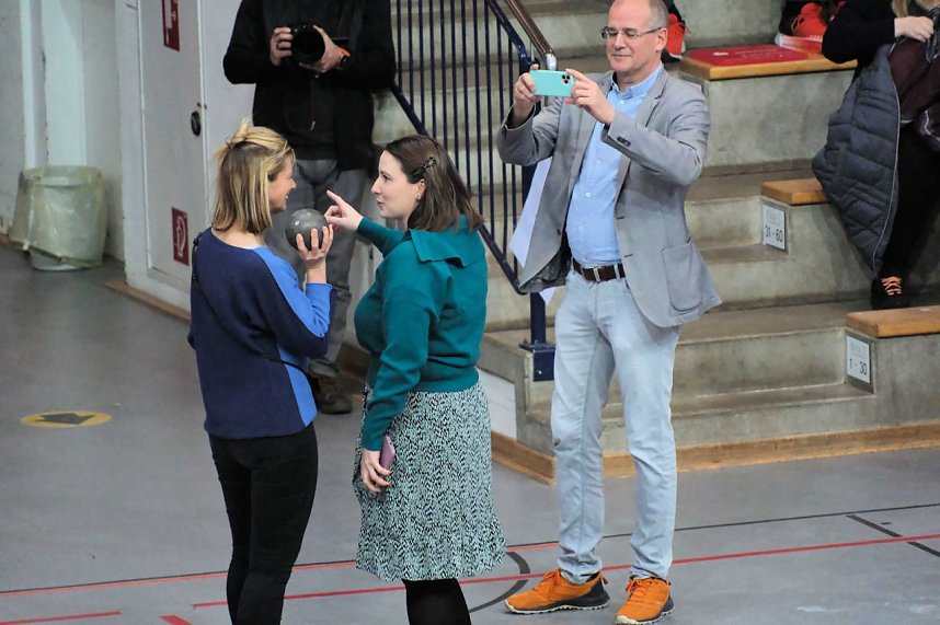Peter Blei beim Kugelsto&szlig; Indoor