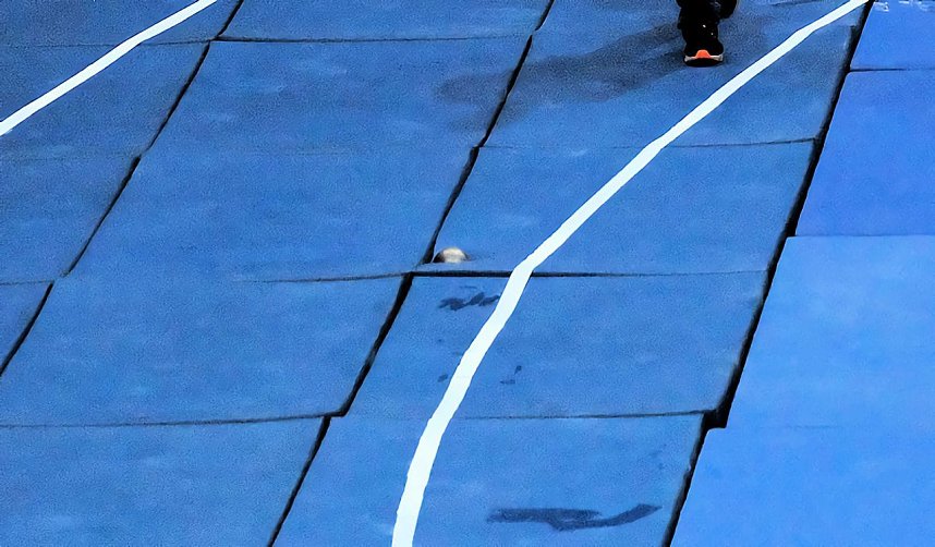Peter Blei beim Kugelsto&szlig; Indoor