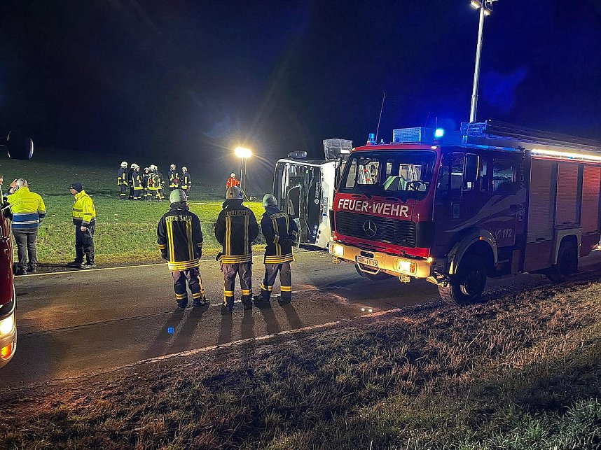 Verunfallter Elektro-Bus