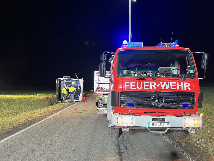 Verunfallter Elektro-Bus