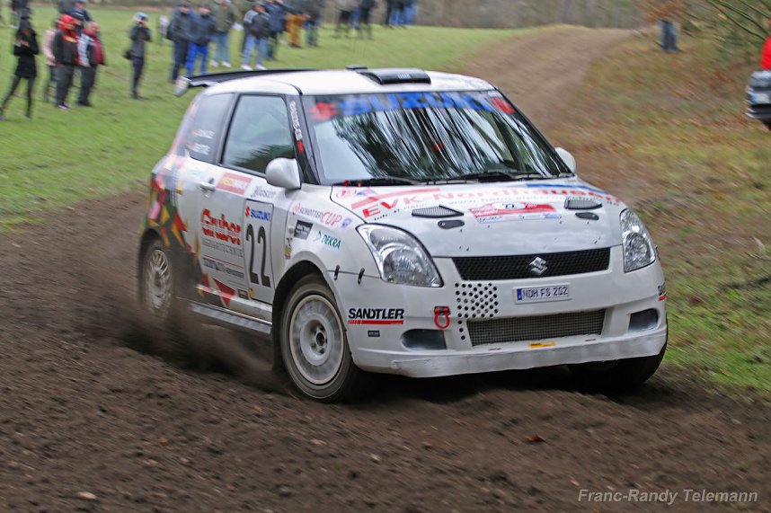 Fabian Schulze und Clara Bettge unterwegs auf der Rallye Wittenberg 