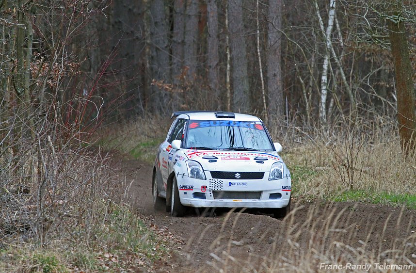 Fabian Schulze und Clara Bettge unterwegs auf der Rallye Wittenberg 
