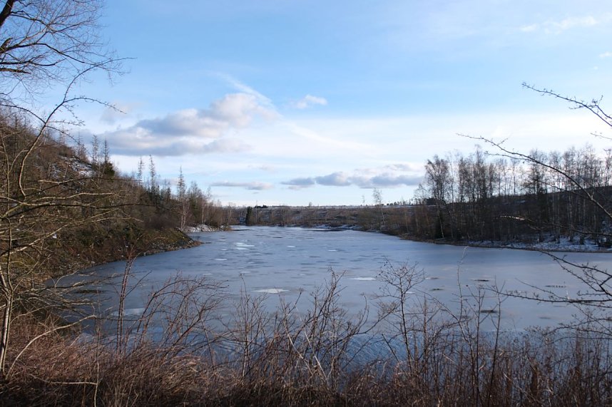 Peter Blei unterwegs an der Hasselvorsperre