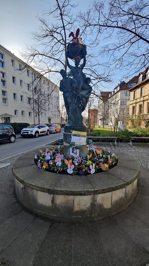 Geschm&uuml;ckte Nordh&auml;user Brunnen 