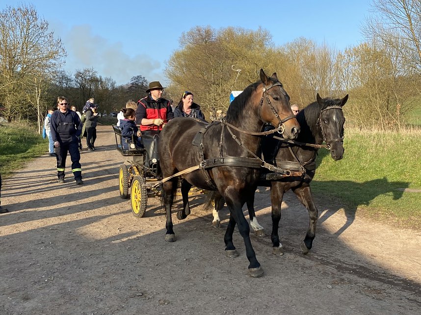 Osterfeuer in Harzungen